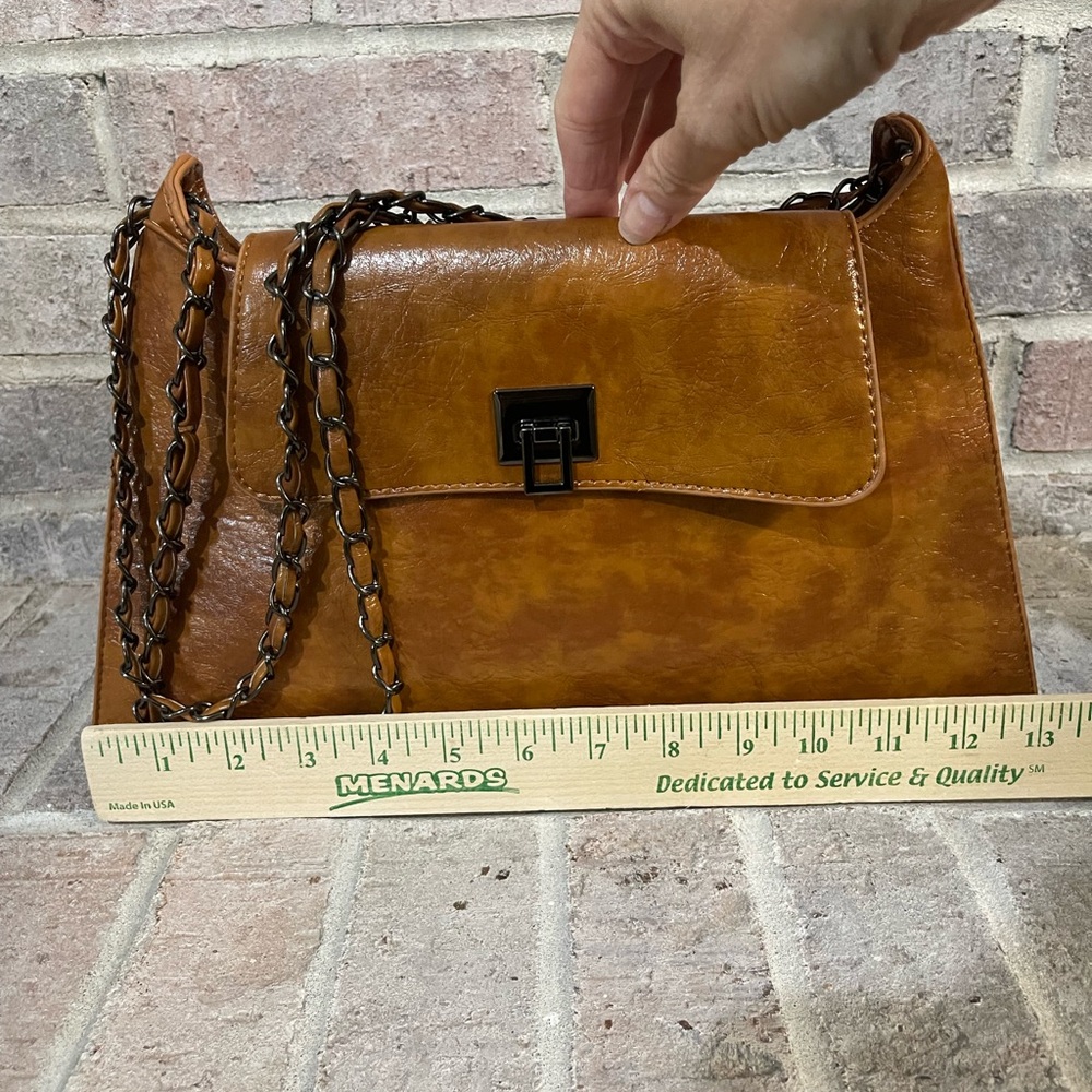 Elegant Brown Chain Bag - Picture 9 of 9